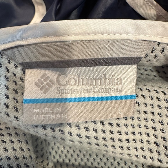 Columbia Women's Navy and White Pullover Windbreaker - Picture 9 of 9